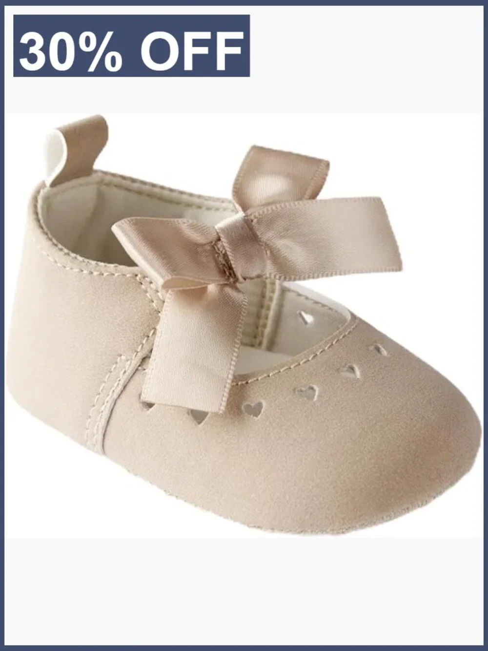 Baby & Infant Mary Jane Flats - Soft Faux Suede, Slip-On, Flexible Sole